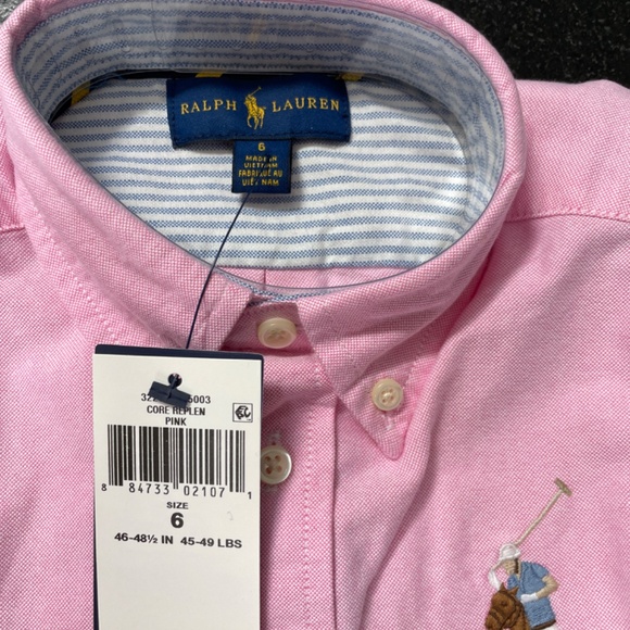 RALPH LAUREN BUTTON DOWN OXFORD -  KIDS - Large Pony - Picture 5 of 6